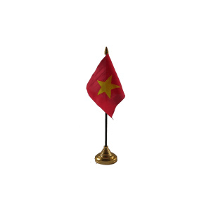 Vietnam New Small Table Flags (12 Pack)