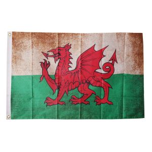 Wales Grunge Flag