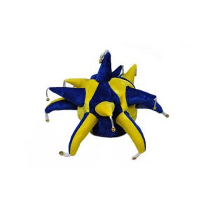 Royal Blue and Yellow Jester Hat