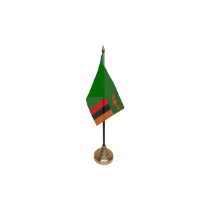 Zambia Small Table Flags (12 Pack)