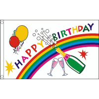 Happy Birthday Bottle Flag